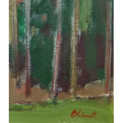 Tableau \"Le jardin\" signé CHINET