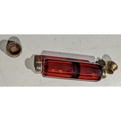 Red double crystal box with silver-coloured frames
