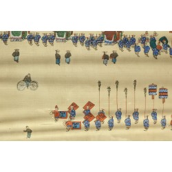 Paire de tableaux chinois "Procession"