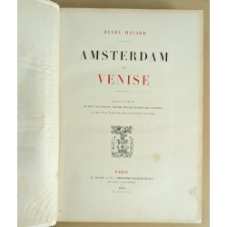 Livre \"Amsterdam et Venise\"