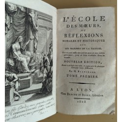Livre \"L\'école des moeurs\" Tome 1