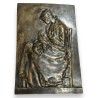 Plaque en bronze \"Maternité\" signée CHARPENTIER