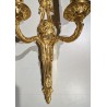 Pair of Louis XVI ‘Noeud’ wall sconces with portrait