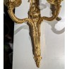 Pair of Louis XVI ‘Noeud’ wall sconces with portrait