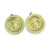 Paire d\'embout d\'embrasses en bronze doré