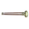Brass and glass towel rail