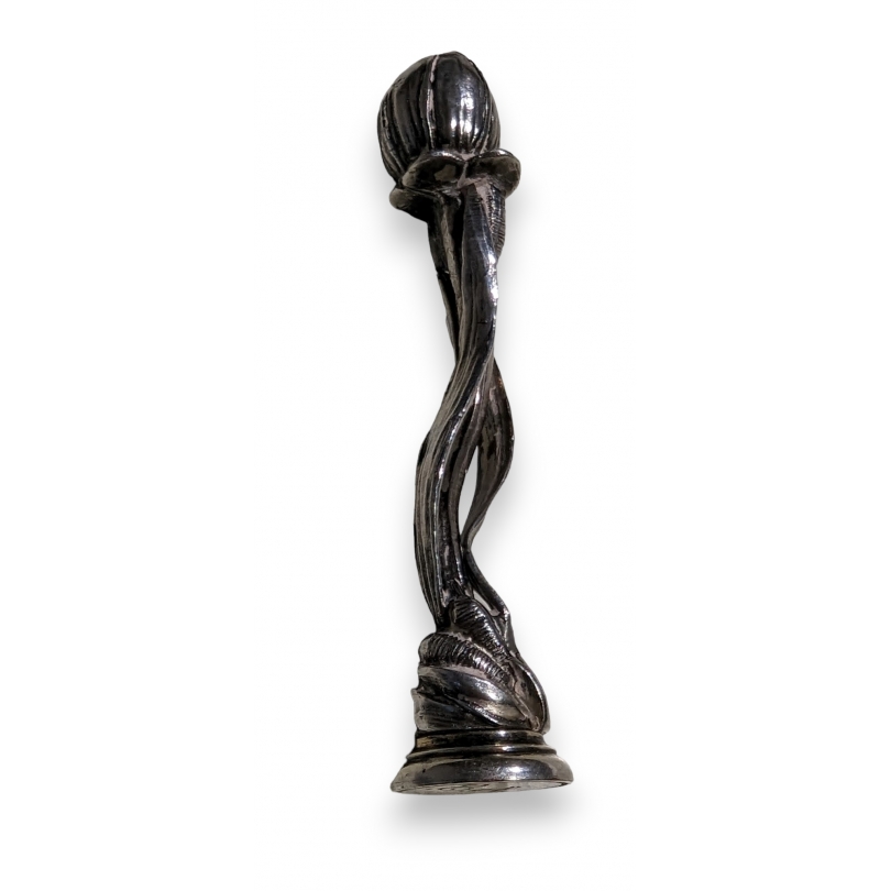 Sceau Art Nouveau en métal argenté AS