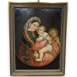 Icône Vièrge et l\'enfant avec Jean Baptiste