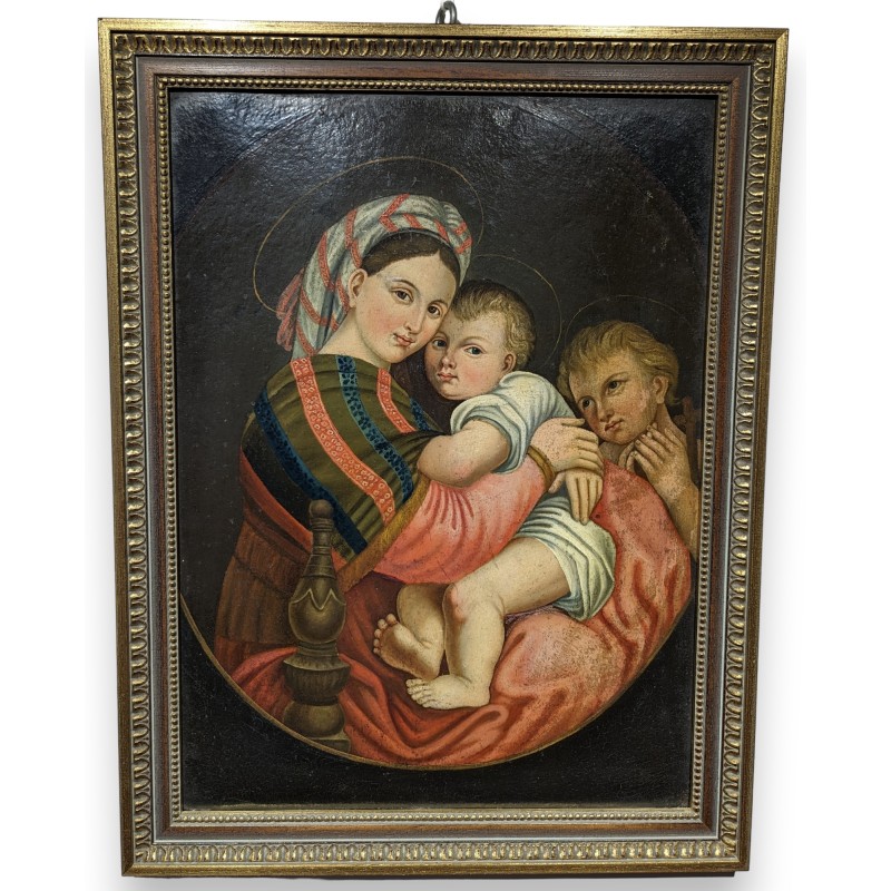 Icône Vièrge et l\'enfant avec Jean Baptiste