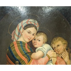 Icône Vièrge et l\'enfant avec Jean Baptiste