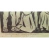Gravure "Rois mâges" signé HB
