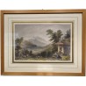 Gravure aquarellée "Mount Pilatus" par BARTLETT