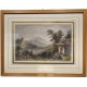 Gravure aquarellée "Mount Pilatus" par BARTLETT