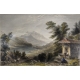 Gravure aquarellée "Mount Pilatus" par BARTLETT