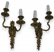 Pair of Louis XV style candlesticks.