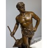 Bronze \"Le travail\" signé M CONSTANT