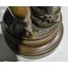 Bronze \"Le travail\" signé M CONSTANT