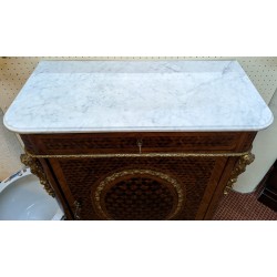 Buffet Napoléon III en marqueterie losanges