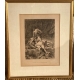 Litho "Silène et les Bacchantes" par COMERRE