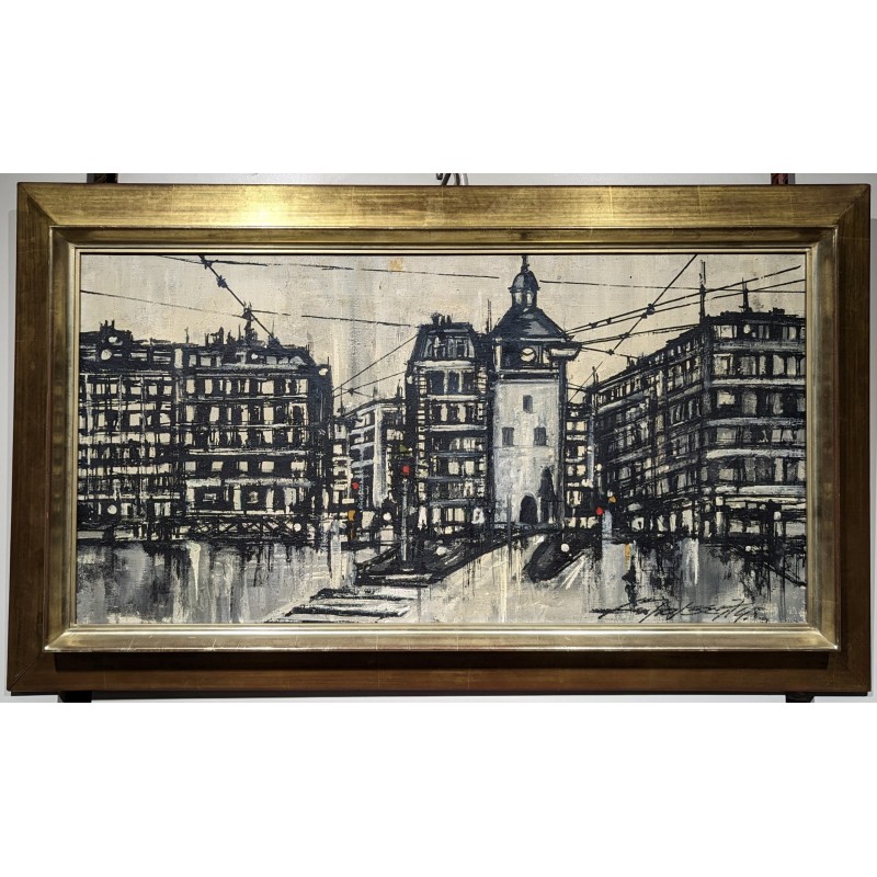 Tableau \"Tour de l\'Ile\" signé CECCHI