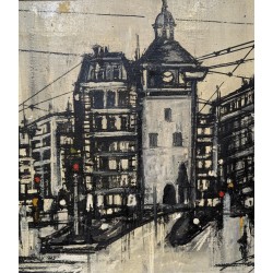 Tableau \"Tour de l\'Ile\" signé CECCHI