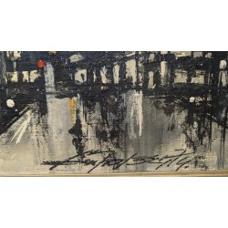 Tableau \"Tour de l\'Ile\" signé CECCHI