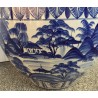 Large blue and white ceramic plant pot at  Moinat SA  - Antiques and home décor