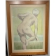 Aquarelle "Femme au bain" signée Henry MEYLAN