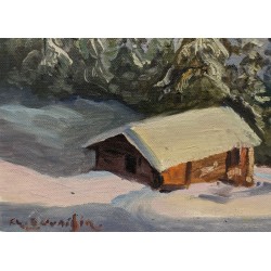 Tableau \"Col-de-Soud\" signé DUVOISIN