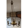 Petit lustre Empire à 3 lumières
