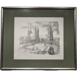 Suite de 6 gravures Villes Allemandes