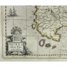Carte des Péloponnèse encadrée