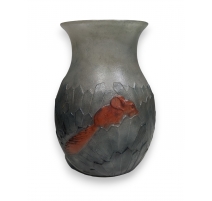 Vase aux écureuils signé G. ARGY-ROUSSEAU