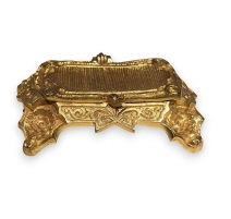 Boite rectangulaire en bronze doré