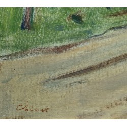 Tableau \"Paysage de la Côte\" signé CHINET
