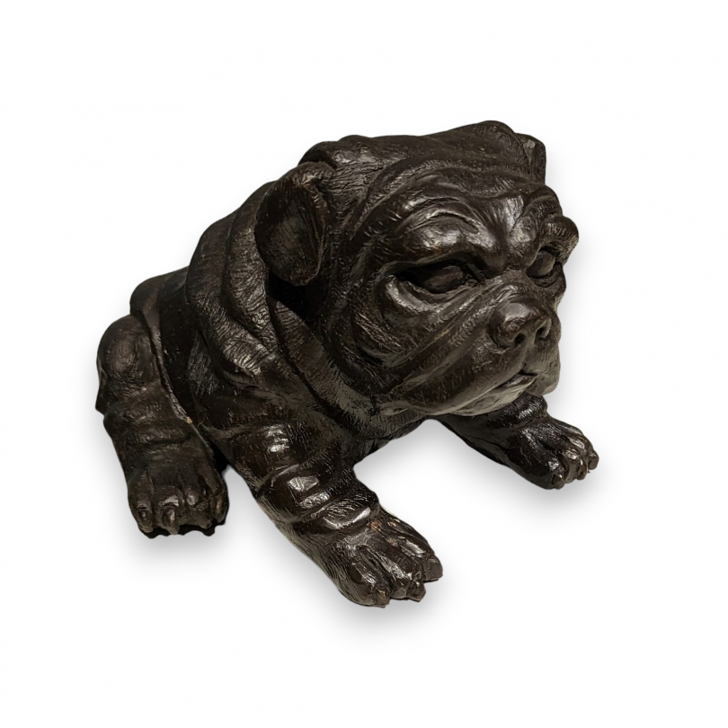 Bronze "Bouledogue assis"