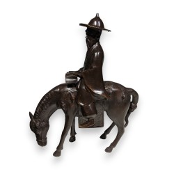 Bronze \"Toba sur son âne\"