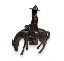 Bronze "Toba sur son âne"