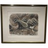 Gravure "Blaireaux" signée Robert HAINARD