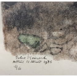 Gravure "Blaireaux" signée Robert HAINARD