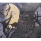 Gravure "Chouette de nuit" signée Robert HAINARD