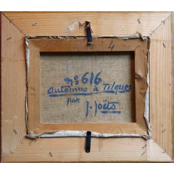 Tableau \"Automne à Tilques\" signé J. JOETS