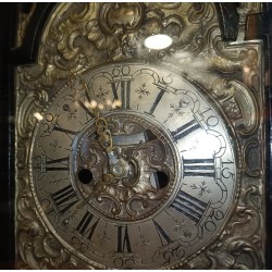 Baroque clock in black wood