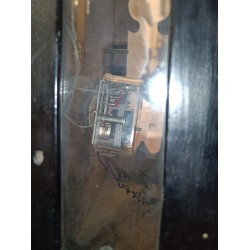 Baroque clock in black wood
