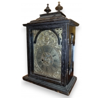 Pendule baroque en bois noir