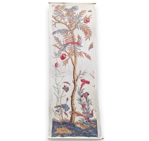 Pan de tissus "Arbre et oiseaux"