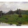 Tableau \"Alpe de Barmaz\" signé L BEGUIN