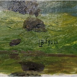 Tableau \"Alpe de Barmaz\" signé L BEGUIN