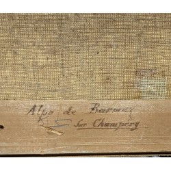 Tableau \"Alpe de Barmaz\" signé L BEGUIN