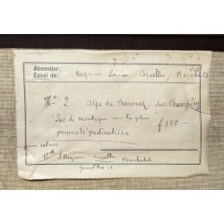 Tableau \"Alpe de Barmaz\" signé L BEGUIN